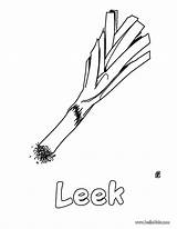 Leek Poireau Prei Lauch Coloriage Kleurplaat Coloring Para Colorear  sketch template