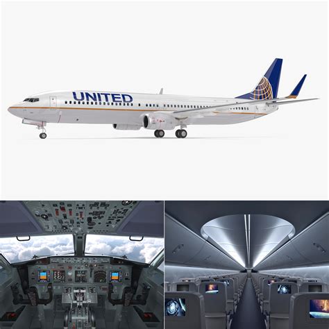 Boeing 737-900 interior united airlines model - TurboSquid 1171995