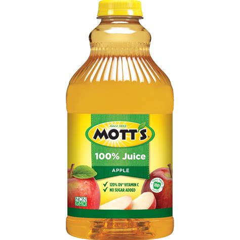 Mott's 100% Apple Juice, 64 Fl Oz Bottle - Walmart.com - Walmart.com