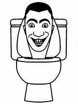 Skibidi Toilet coloring Pages  ColoringLib sketch template