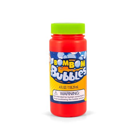 BomBom Bubbles Super Miracle Touchable Bubble Solution | 4-Ounce Refill Bottle - Walmart.com ...