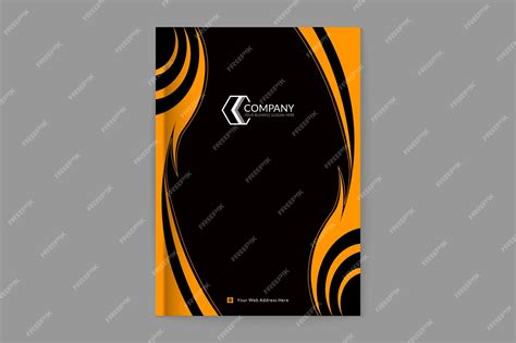 Premium Vector | Creative gold and black book cover design