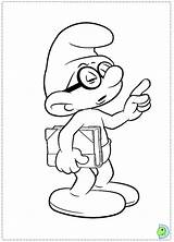Smurf Baker Coloring Sketch Page sketch template
