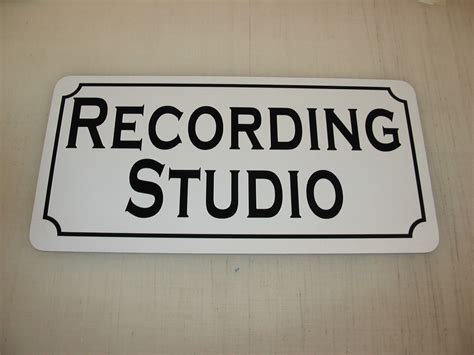 RECORDING STUDIO Retro Vintage Design Metal Sign 6x12 Novelty Home ...