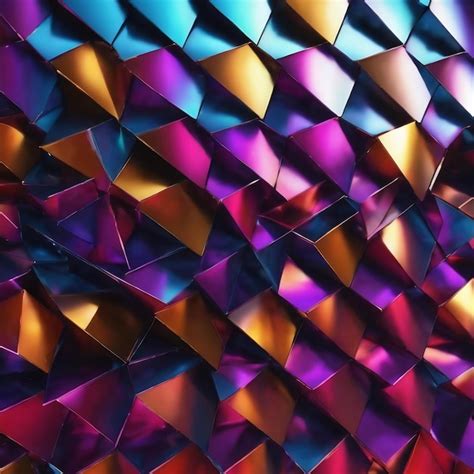 Premium Photo | Metal texture geometric background colorful