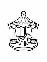 Carousel Coloring Pages  Free Printable For Kids sketch template