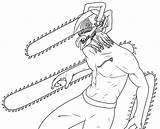 Free Printable Chainsaw Man Coloring Page  sketch template
