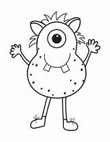 Coloring Pages Cute Monsters sketch template