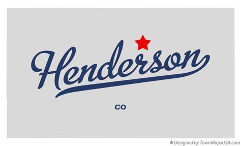 Map of Henderson, CO, Colorado