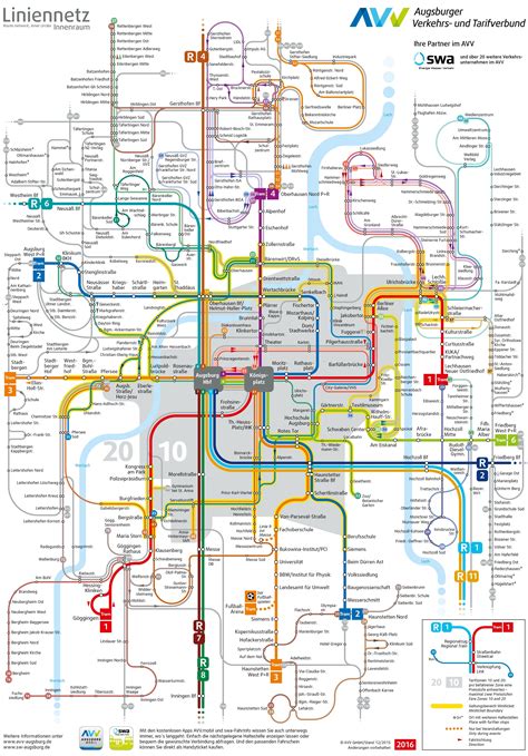 Augsburg transport map