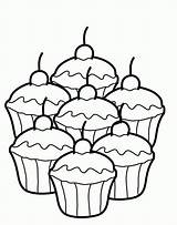 Cupcake Coloring Pages Free  Home sketch template