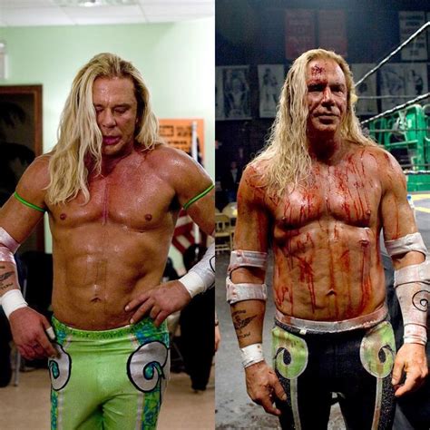 Pic from the Wrestler. Mickey Rourke wore dozens of prosthetics for this film, half of them ...