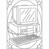 Computer Retro technology coloring Book Page 49050711 Vector Art At  sketch template
