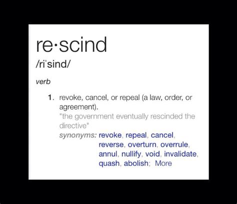 Rescind | Slavery, Words, Law