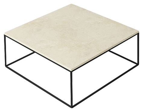 Square Marble Coffee Table – Crema Marfil beige