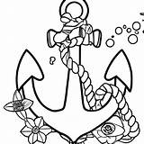 Anchor Coloring Pages sketch template