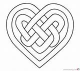 Celtic Love Knotwork Pages For Adults Coloring sketch template