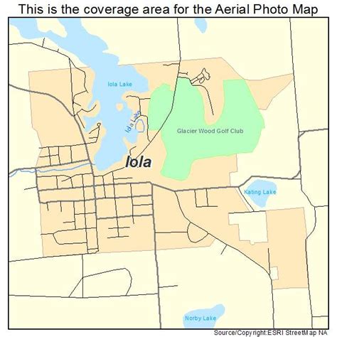 Aerial Photography Map of Iola, WI Wisconsin