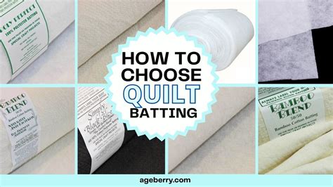 Best quilt batting, types of batting and how to choose batting for a ...