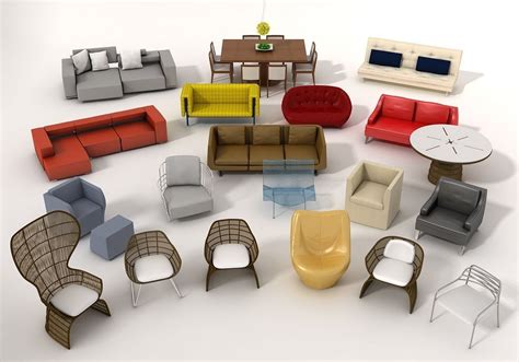 Furniture Model pack 1 free 3D model | CGTrader