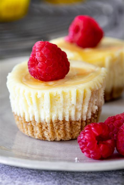 Mini lemon curd cheesecakes - Simply Delicious