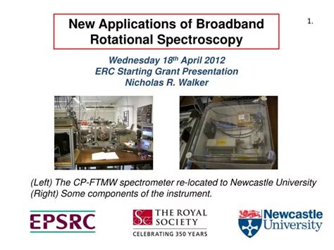 PPT - New Applications of Broadband Rotational Spectroscopy PowerPoint ...