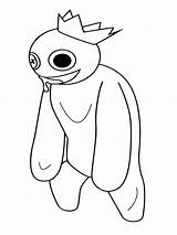 Formal Rainbow Friends Roblox Coloring Page  Free Printable sketch template