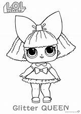 LOL Surprise Doll Coloring Pages Glitter Queen  Free Printable sketch template