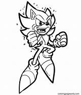 Super Sonic Coloring Page  Free Printable Pages sketch template