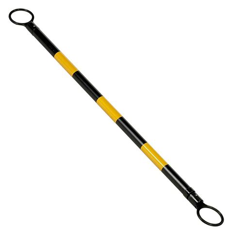 PVC Retractable Cone Bars, Black/ Yellow - 53" to 84" / 20 - Walmart ...