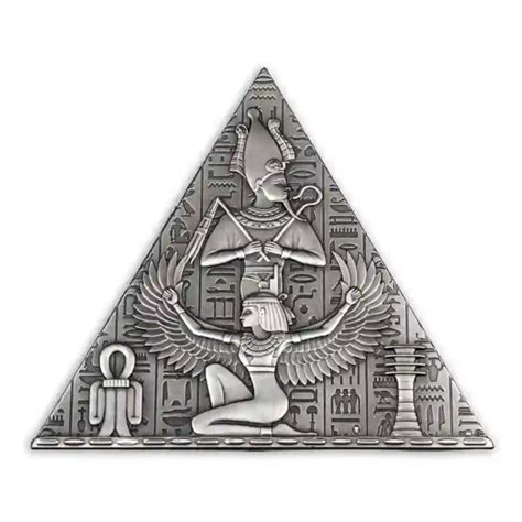 2023 Djibouti 1 Kg Ancient Egypt Pyramid Shaped Silver Coin