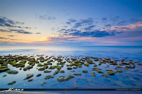 Smooth Ocean with Rocks at Beach Multi Panel Wall Art | Royal Stock Photo