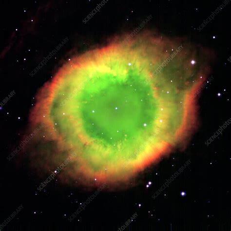CCD optical image of the Helix nebula NGC 7293 - Stock Image - R700/0104 - Science Photo Library