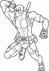 Free Printable Deadpool Coloring Pages sketch template