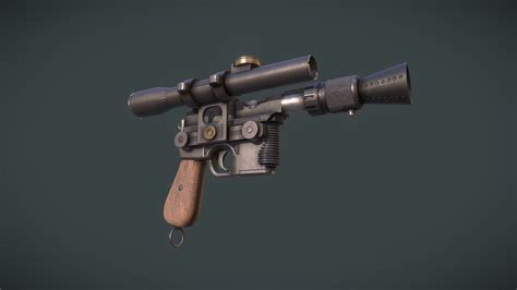 DL-44 heavy blaster pistol / Han Solo - Download Free 3D model by Charles Cloutier (@Allastar ...