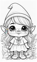 Christmas Elves Coloring Pages Collections For All Ages sketch template