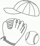 Baseball Glove Coloring Page  Home sketch template