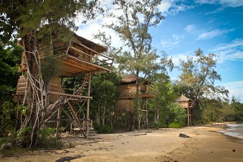 Tree house bungalows in Koh Rong islands, Cambodia Laos Travel, Thailand Travel, Asia Travel ...