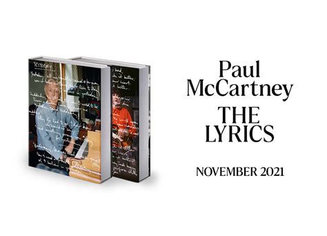 Paul McCartney | News | 'THE LYRICS: 1956 to the Present' to be ...