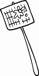 Line Drawing Cartoon fly Swatter 12158222 Vector Art At Vecteezy sketch template