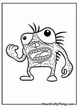 Scary Monsters Coloring Pages For Adults sketch template