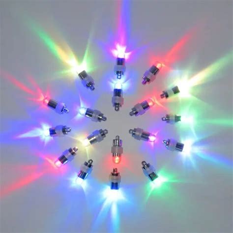 10 unids/lote pilas Micro Mini LED para fiesta de boda decoración mini LED jarrón luz de la ...