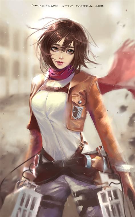 ArtStation - Mikasa Fan Art, Mars Foong | Mikasa fan art, Mikasa ...