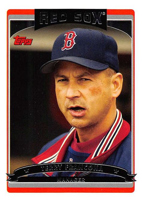 2006 Topps #595 Terry Francona NM-MT Red Sox MG | eBay