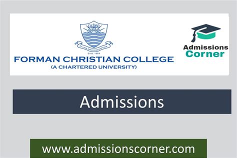 Forman Christian College MPhil PhD Admissions Spring 2023