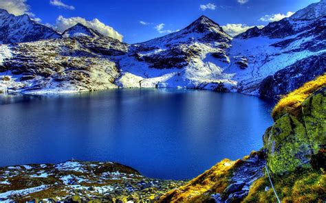 Beautiful Sceneries Wallpaper ~ Scenery Mountain Lake Nature Alps ...