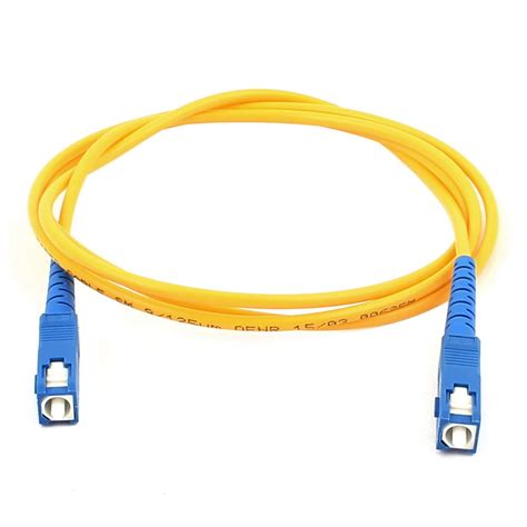 1M Single-mode Fibre Jumper Wire SC-SC Optical Fiber Patch Cable Cord ...