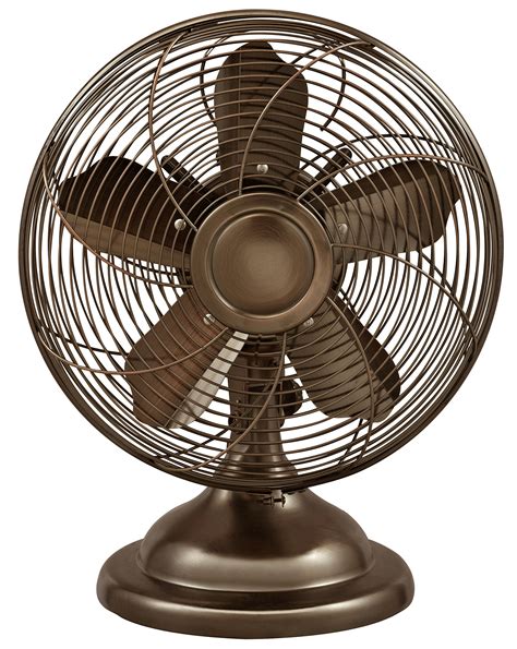 Optimus F-6212 Oscillating Antique Table Fan, 12-Inch, Copper