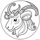 Capricorn Zodiac Sign Coloring Page 66804 52864 sketch template
