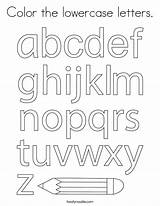 Color The Lowercase letters Coloring Page  Twisty Noodle sketch template
